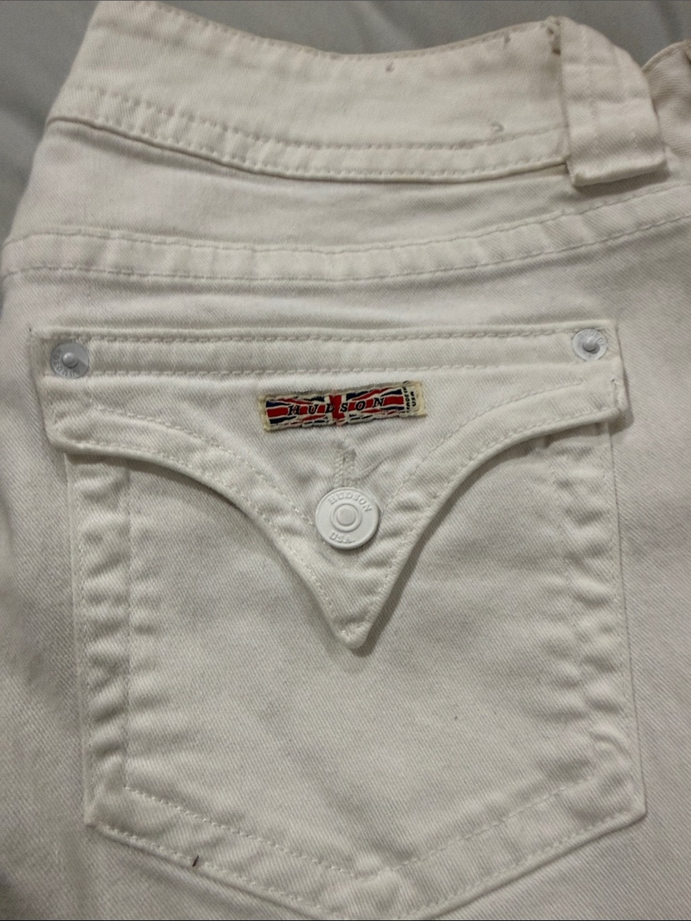 white hudson jeans